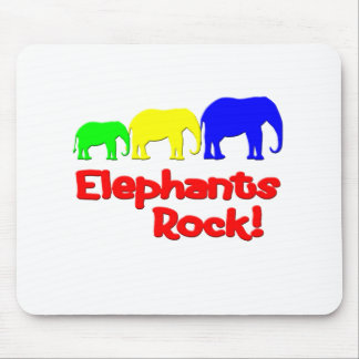 Elephants Rock! Mouse Mat
