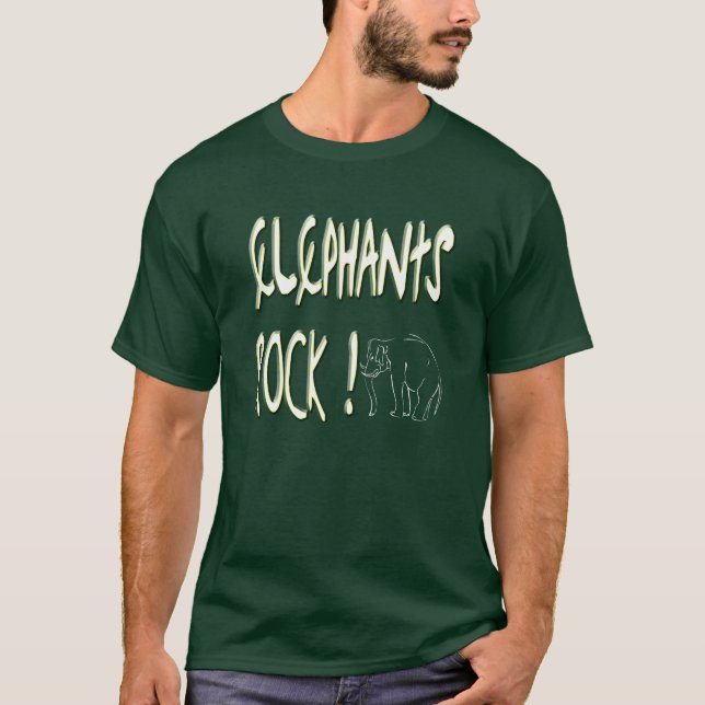 Elephants Rock! T-shirt (Front)