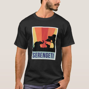 Elephants Safari National Park Serengeti Souvenir  T-Shirt