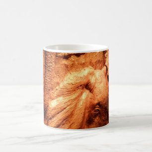 Elephants Woden Art Cabin White Coffee Mug