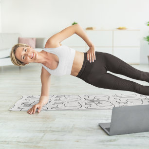 elephants yoga mat
