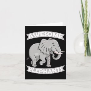 Elephants Zoo Circus Elephant Conservative Card