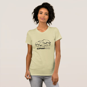 ElephantVoices Black Logo Tee (Sunshine)