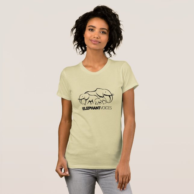 ElephantVoices Black Logo Tee (Sunshine) (Front Full)