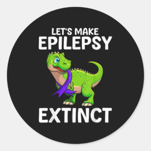 Elepsy Art For Men Women Kids Suprt Elepsy Awarene Classic Round Sticker