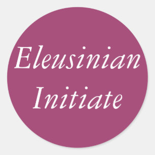 Eleusinian Initiate Greek Religion Classic Round Sticker