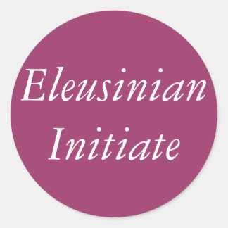 Eleusinian Initiate Greek Religion Classic Round Sticker