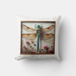 Eleuthemis Dragonfly 251024IREF227 - Watercolor Cushion
