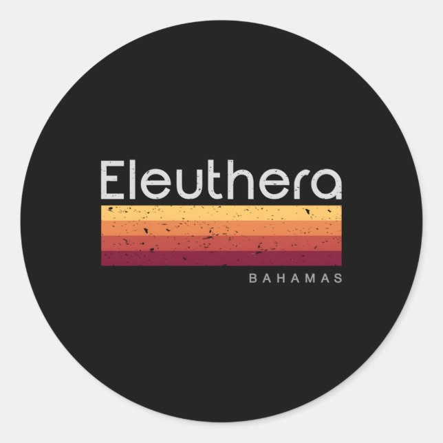 Eleuthera Bahamas Classic Round Sticker (Front)