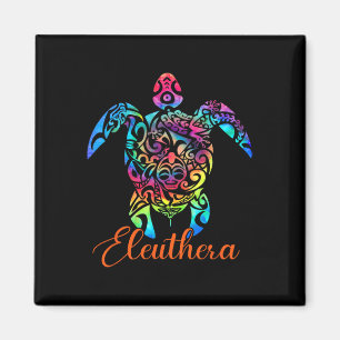 Eleuthera Bahamas Sea Turtle Family Vacation Summe Magnet