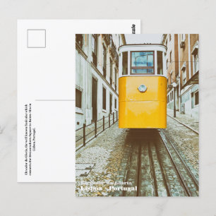 Elevador da Gloria. Lisbon, Portugal. Postcard