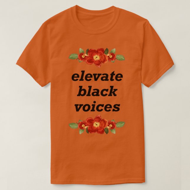 Elevate Black Voices BLM T-Shirt (Design Front)