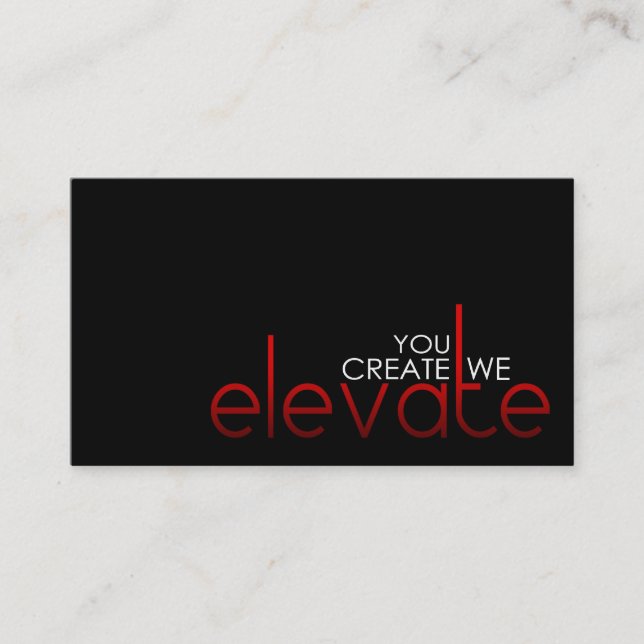 Elevate Business Cards (Front)