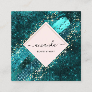 Elevate Your Brand with Professional Framed Gold  Square Business Card