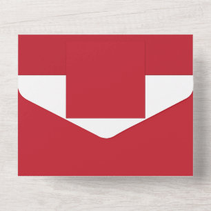 Elevate Your Design a Red Background and White  All In One Invitation