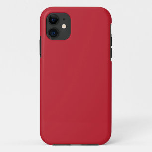 Elevate Your Design a Red Background and White  iPhone 11 Case