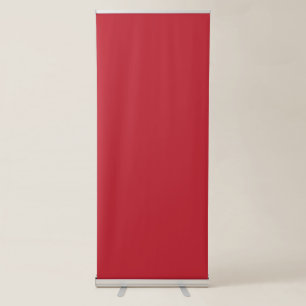 Elevate Your Design a Red Background and White  Retractable Banner