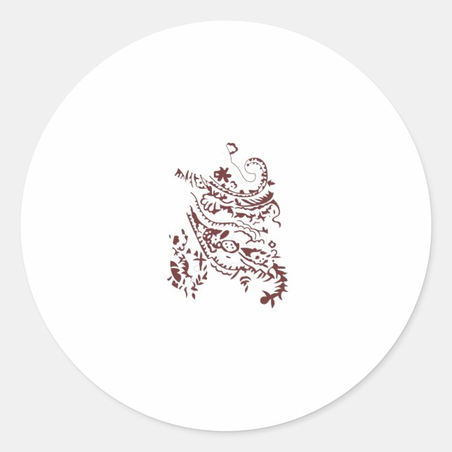 Elevate Your Design Game with ClassicRound Sticker (Front)