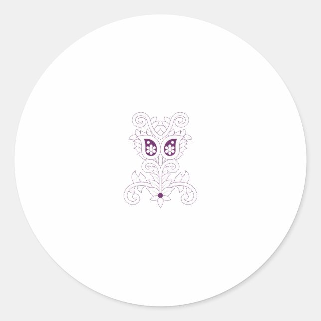 Elevate Your Design Game with ClassicRound Sticker (Front)