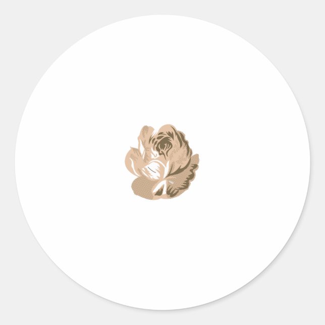 Elevate Your Design Game with ClassicRound Sticker (Front)