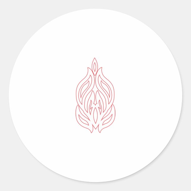 Elevate Your Design Game with ClassicRound Sticker (Front)