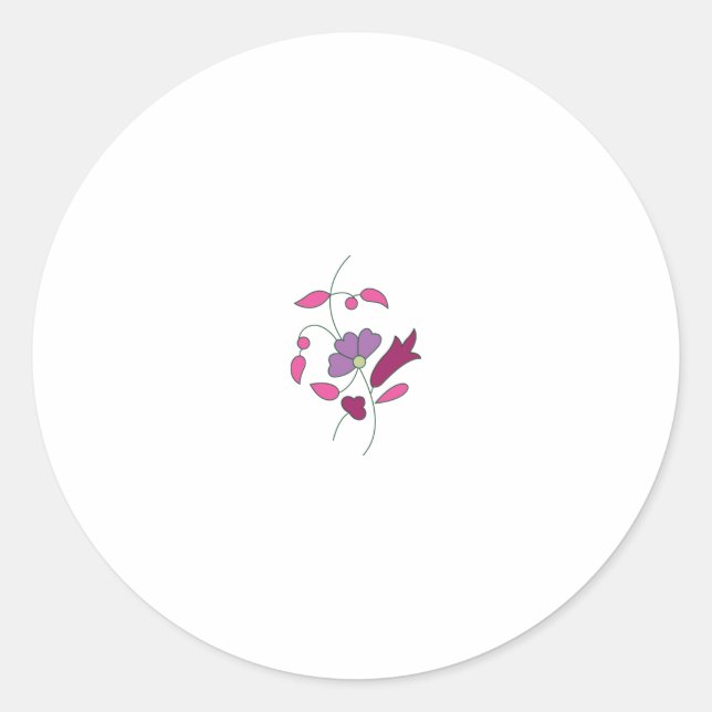 Elevate Your Design Game with ClassicRound Sticker (Front)