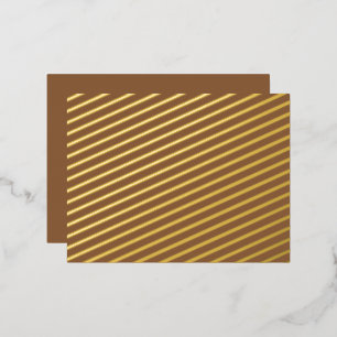 Elevate Your Design with a Brown Background Foil Holiday Postcard