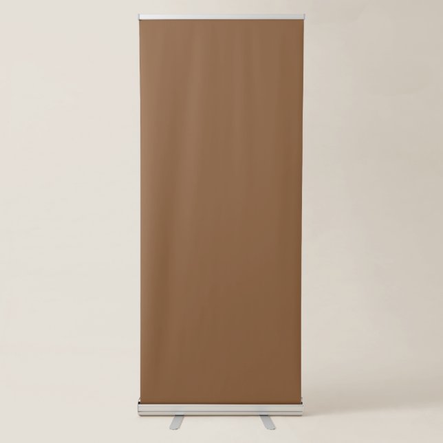 Elevate Your Design with a Brown Background Retractable Banner (Front)