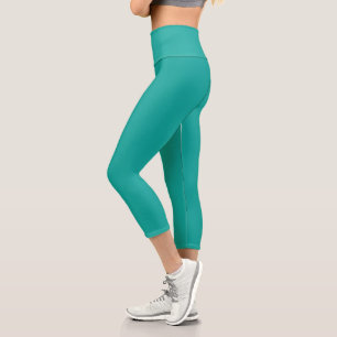 Elevate Your Design with a Green Background  Capri Leggings