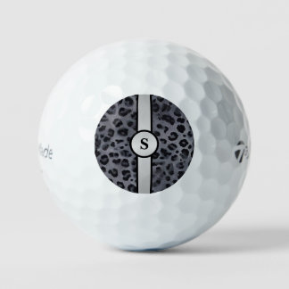 Elevate Your Game with Grey & Black Leopard Golf Balls