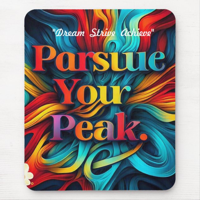 “Elevate Your Goals” Mouse Mat (Front)