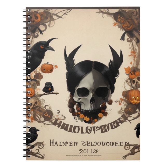 Elevate Your Note-Taking Game with our Halloween  Notebook (Front)