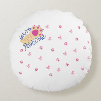 Elevate your pet's lounging area round cushion