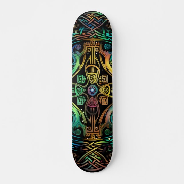 Elevate Your Skate with The Raiders Cross Skateboard (Front)