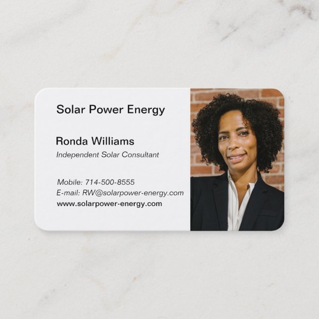 Elevate Your Solar Business With Custom Design  Card (Front)