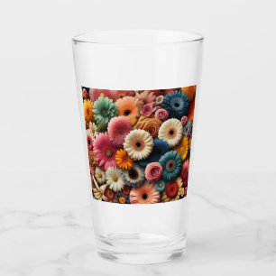 Elevate Your Space Colourful Gerbera Daisy Floral Glass