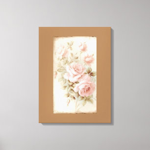 Elevate Your Space with a Dreamy Rose Watercolor Canvas Print