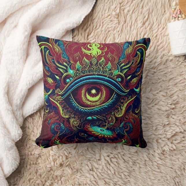 Elevate Your Space with Spiritual Elegance Cushion (Blanket)