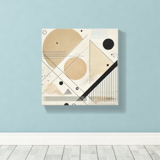 Elevate your space with this striking Modern Art! Canvas Print (Insitu(Wood Floor))