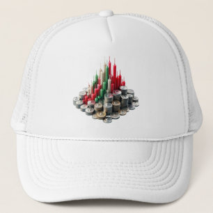 Elevate your space with trading-inspired art. 01 trucker hat