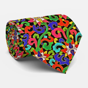 Elevate Your Style: Colourful Chinese Floral Tie