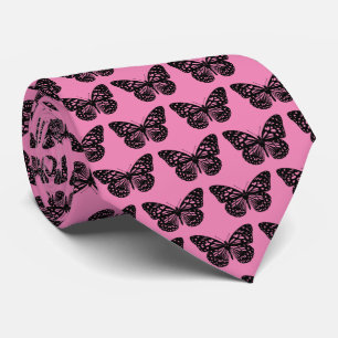 Elevate Your Style with Black Butterfly Elegance Tie