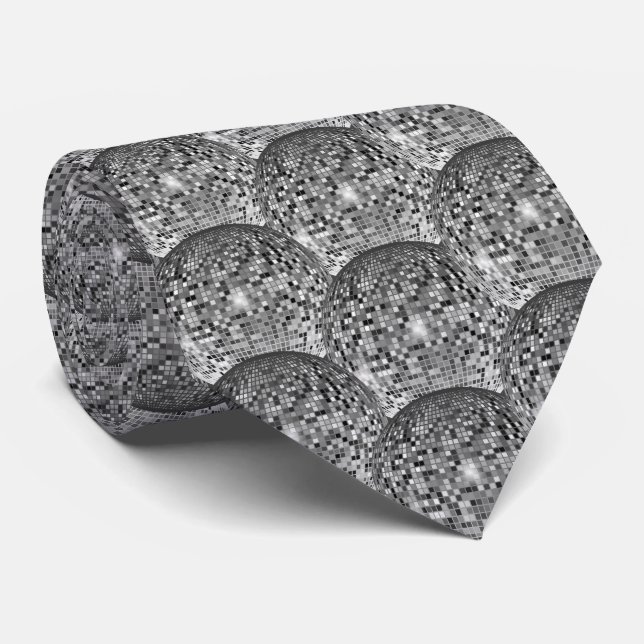 Elevate Your Style with Disco Elegance Tie (Rolled)