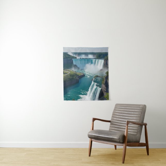 "Elevate Your Walls with Niagara’s Beauty" Tapestry (In Situ)