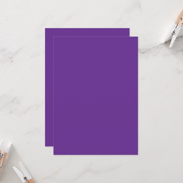 Elevate Your Website Design with a Stunning Purple Invitation (Front/Back In Situ)