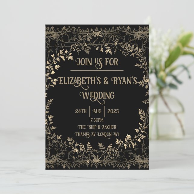 Elevate your wedding with our exquisite  invitation (Standing Front)
