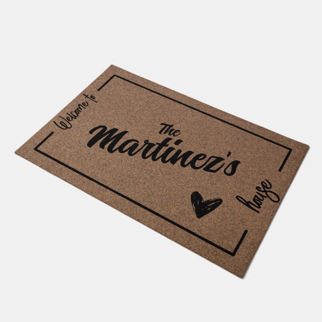 Elevate Your Welcome: Personalised Doormat (Angled)