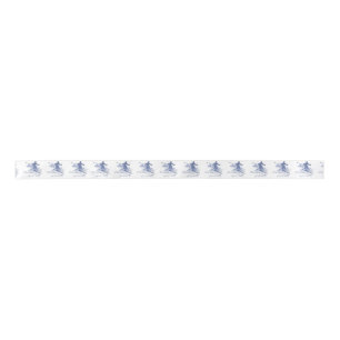 Elevate Yourself Fun Skiing Inspirational Quote Satin Ribbon