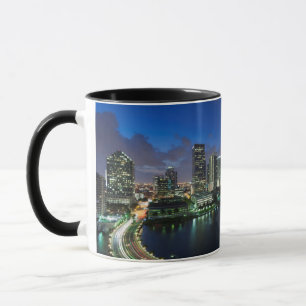 Elevated city skyline from Brickell Key Mug