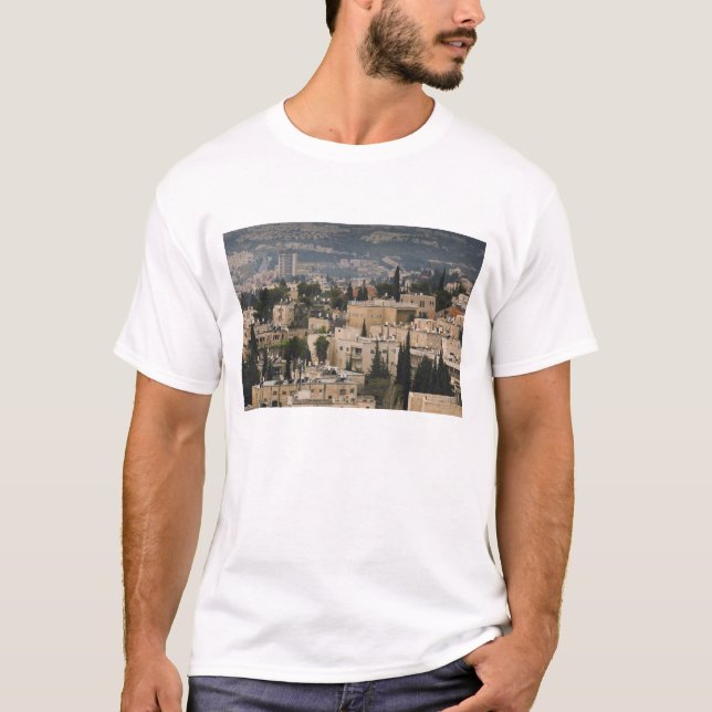 Elevated city view from Jerusalem YMCA tower T-Shirt (Front)